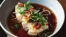 Cantonese Steamed Fish with Ginger and Spring Onion