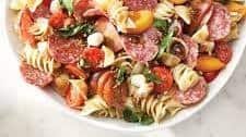 Caprese Pasta Salad with Salami