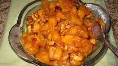 Caramelized Applesauce With Pecans and Golden Raisins