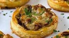 Caramelized Onion, Mushroom & Gruyere Tartlets