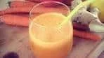 Carrot, Apple, Celery and Ginger Fresh Juice