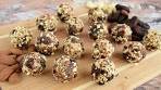 Cashew almond date apricot energy balls