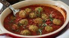 Celeriac Meatballs in Rosemary Tomato Sauce [Vegan, Gluten-Free]