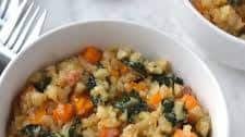 Celeriac Risotto with Butternut Squash & Kale