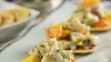 Ceviche Toast with Mango and Habanero