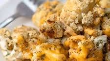 Cheddar Ranch Roasted Cauliflower