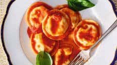 Cheese and Herb Ravioli with No-Cook Tomato Sauce Recipe