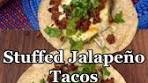 Cheesy and Spicy Stuffed Jalapeño Tacos Recipe