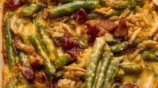 Cheesy Bacon and Green Bean Casserole