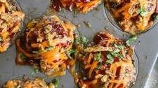 Cheesy BBQ Meatloaf Muffins