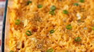 Cheesy Buffalo Chicken Potato Bake