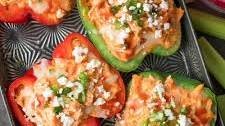 Cheesy Buffalo Chicken Stuffed Peppers