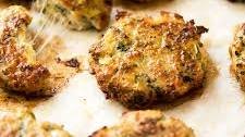 Cheesy Chicken Mince Fritters with Broccoli