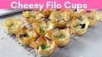 Cheesy Filo Cups | Easy Spanokopita recipe | Spinach Feta ...