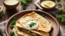 Cheesy Garlic Herb Tortilla Wraps