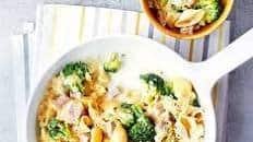 Cheesy ham & broccoli pasta