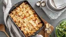 Cheesy Tomato and Zucchini Pasta Bake