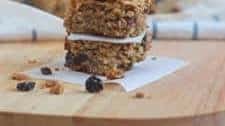 Chewy Blueberry Sunflower Seed Granola Bars