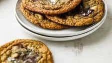 Chewy Buckwheat Chocolate Chunk Cookies with Sea Salt