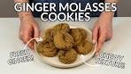 CHEWY Ginger Molasses Cookies with FRESH GINGER