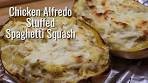 Chicken Alfredo Stuffed Spaghetti Squash | Easy Spaghetti ...