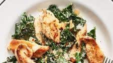 Chicken and Kale Sauté Recipe (With Parmesan Cheese)