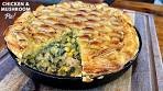 Chicken and Mushroom Pot Pie Recipe | Homemade Chicken ...