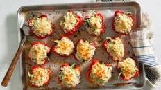 Chicken-and-Spinach-Stuffed Peppers