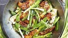 Chicken and spring onion stir-fry