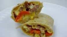 Chicken Apple Sausage Breakfast Burritos