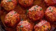 Chicken Meatballs in Marinara Sauce