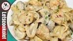 Chicken Mushroom Fettuccine in Creamy Sauce