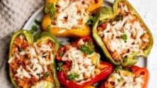 Chicken Parmesan Stuffed Peppers