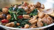 Chicken Stir Fry with Kale and Mushrooms