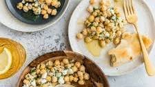 Chickpea Salad with Lemon Vinaigrette and Feta