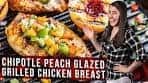 Chipotle-Peach Glazed Grilled Chicken Breasts