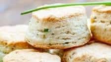 Chives and Cream Cheese Biscuits