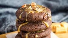 Chocolate Caramel Pecan Turtle Cookies