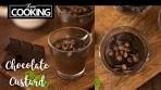 Chocolate Custard | Chocolate Custard Pudding | Quick ...