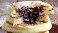 Chocolate-Filled Syrniki (Russian Cottage Cheese Pancakes)