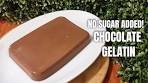 Chocolate Gelatin Recipe | No Sugar added