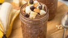 Chocolate Peanut Butter Banana Overnight Oats (5-Minute Prep)
