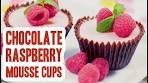 Chocolate Raspberry Mousse Cups