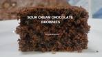 Chocolate & Sour Cream Brownies