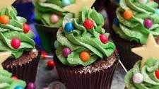 Christmas Tree Cupcakes!