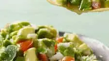 Chunky Guacamole With Serrano Peppers