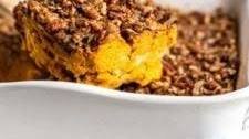 Cinnamon Pecan Sweet Potato Casserole