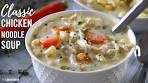 Classic Creamy Chicken Noodle Soup Recipe in 30 Minutes 🍲