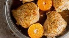 Clementine-Soy Glazed Chicken Thighs