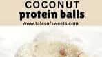 Coconut Vanilla Protein Balls